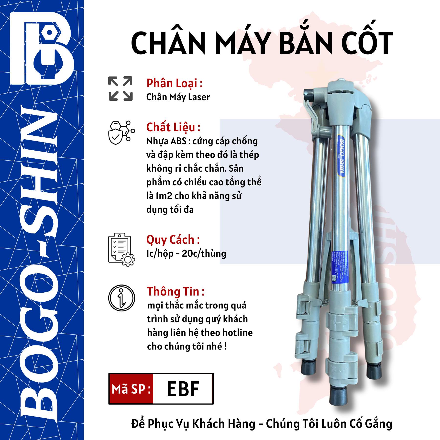 Chân Máy Bắn Cốt Laser Bogo-Shin