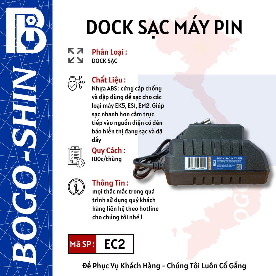 Dock Sạc Máy Pin Bogo-Shin