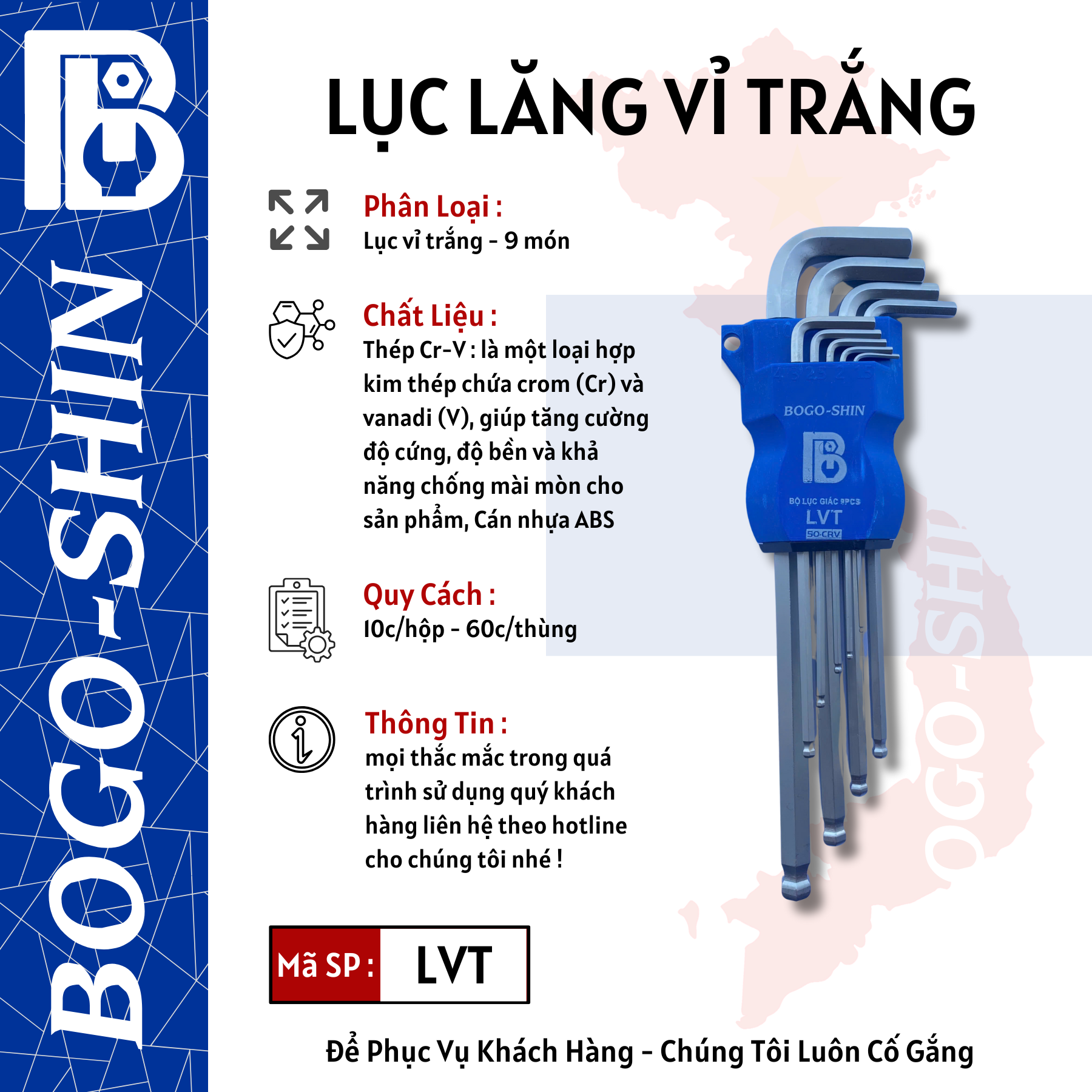 Lục Lăng Vỉ Trắng Bogo-Shin