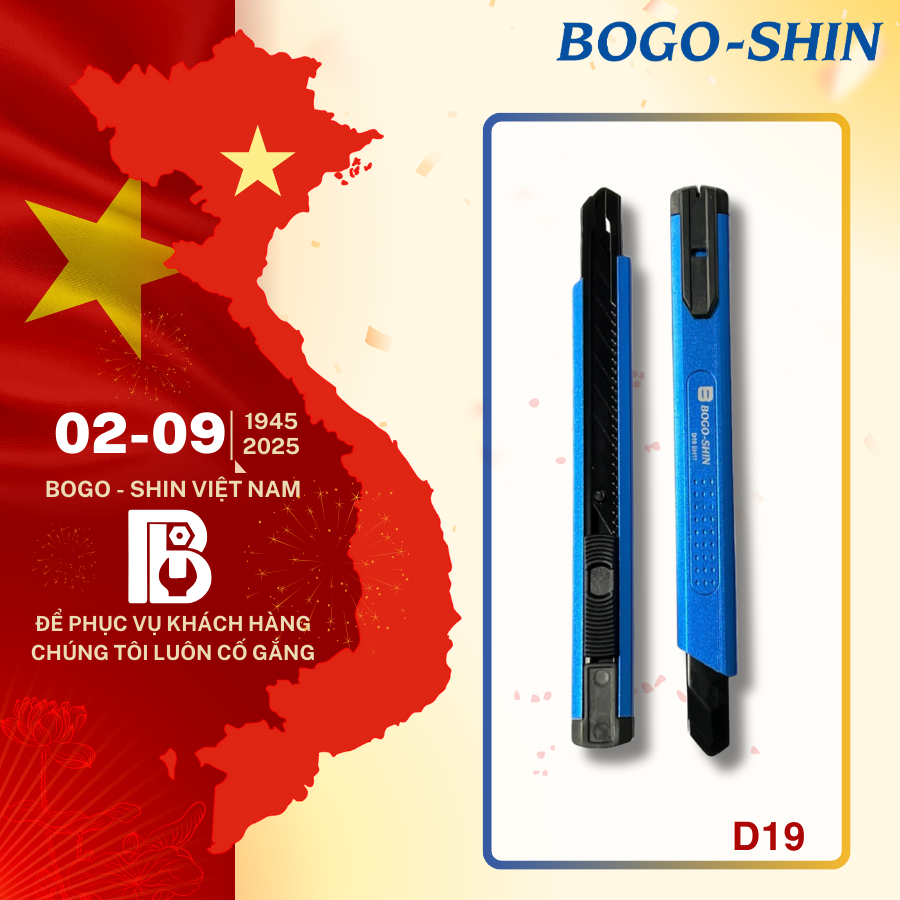 Dao Rọc Giấy Mini Cao Cấp 9mm BOGO-SHIN