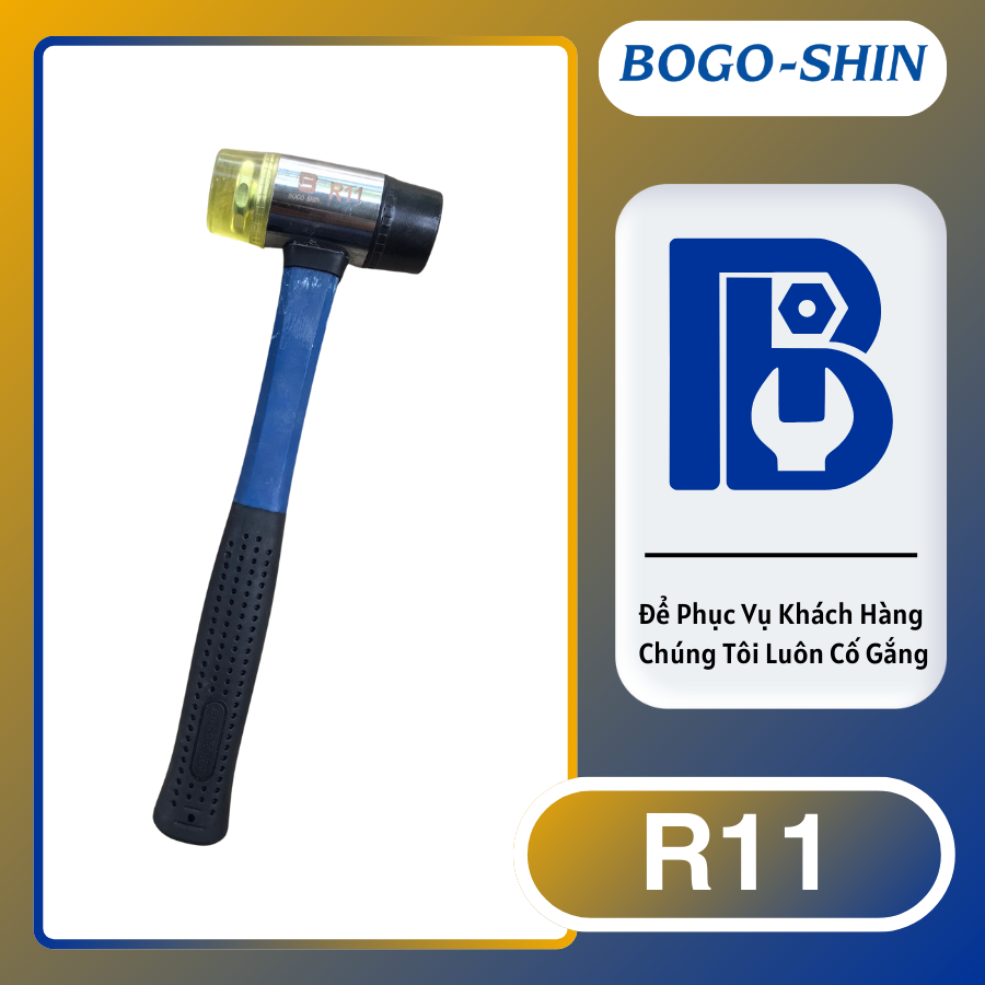 Búa Hai Đầu (Nhựa - Cao Su) BOBGO-SHIN 35mm