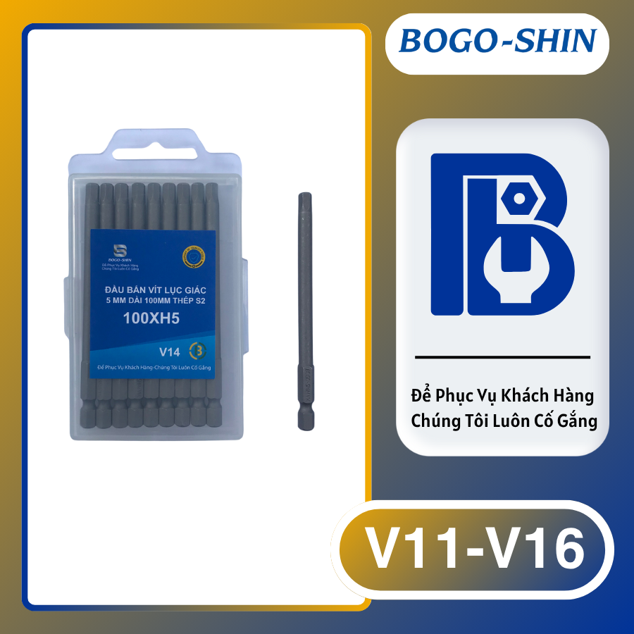 Đầu Bắn Lục Giác BOGO-SHIN 2.5mm - 8mm