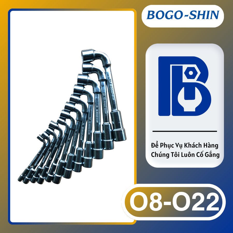 Tay Khẩu Chữ L BOGO-SHIN 8-22mm