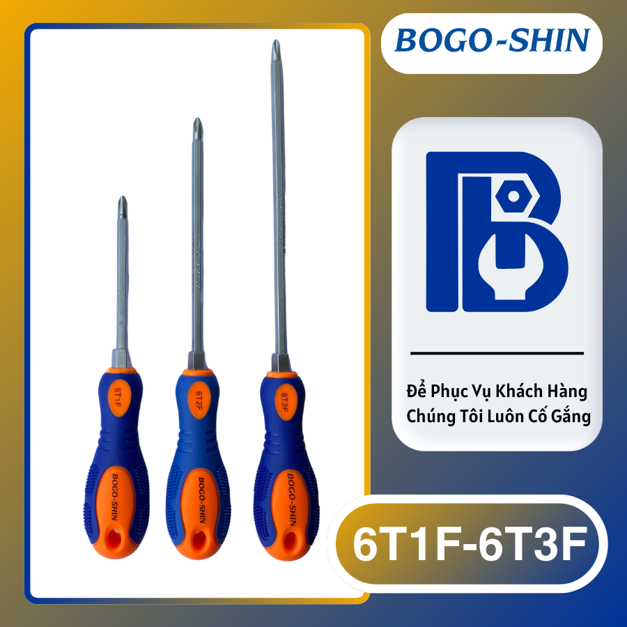 Tô Vít Đảo Đầu Bogo-Shin Cao Cấp (S) 6x100mm, 6x150mm, 6x200mm