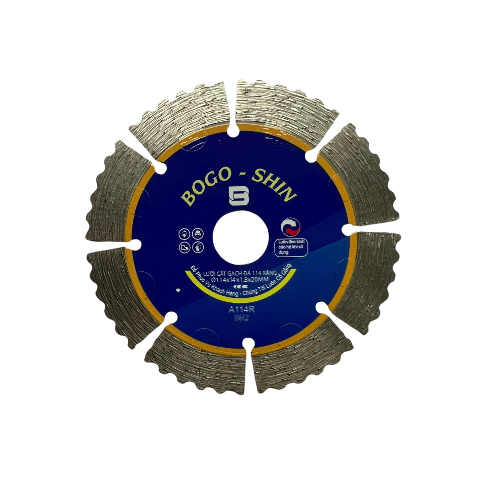 Lưỡi Cắt Gạch BOGO - SHIN  114mm Răng