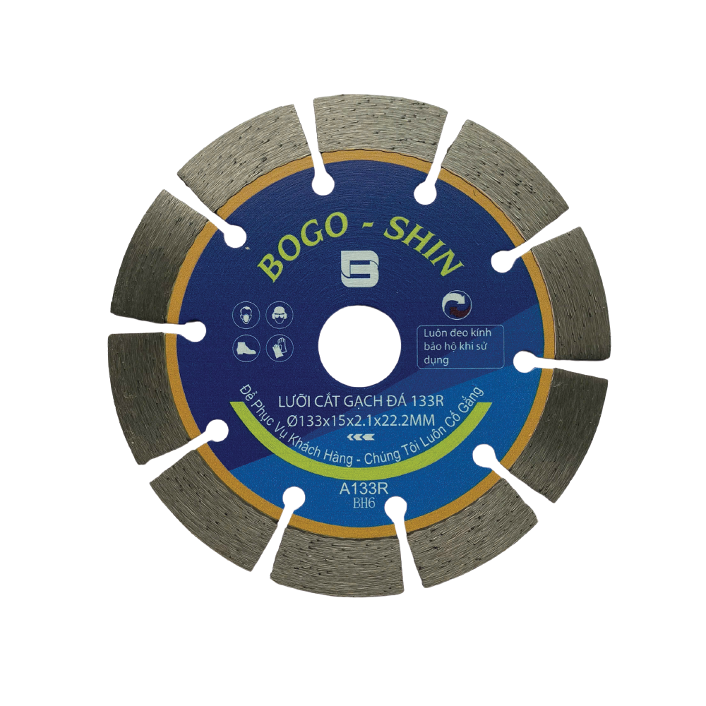 Lưỡi Cắt Gạch BOGO - SHIN  133mm Răng