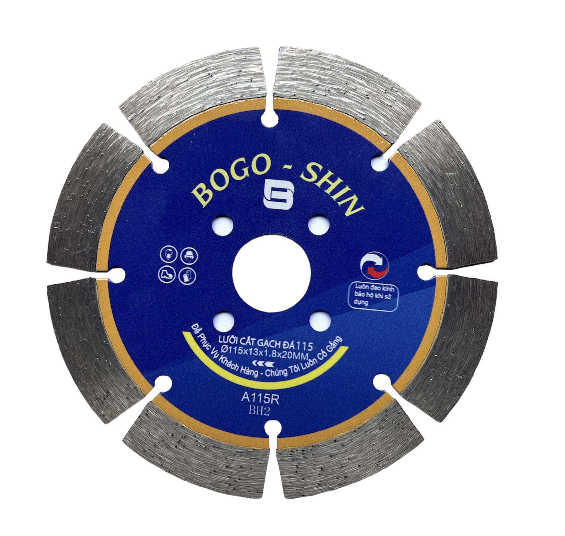 LƯỠI CẮT GẠCH ĐÁ BOGO-SHIN 115 RĂNG