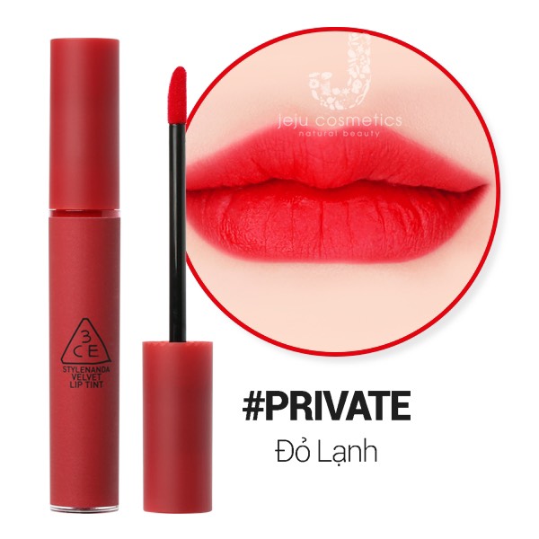 Son Kem Lì 3CE Mịn Màng Như Nhung 3CE Velvet Lip Tint 4g | Official Store Lip Make up Cosmetic