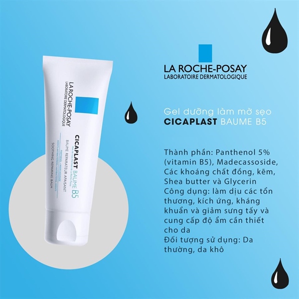 Kem dưỡng phục hồi da Laroche Posay B5 40ml