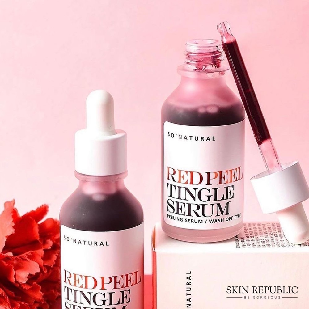 Tinh Chất Tẩy Da Chết Hóa Học So' Natural Red Peel Tingle Serum 35ml