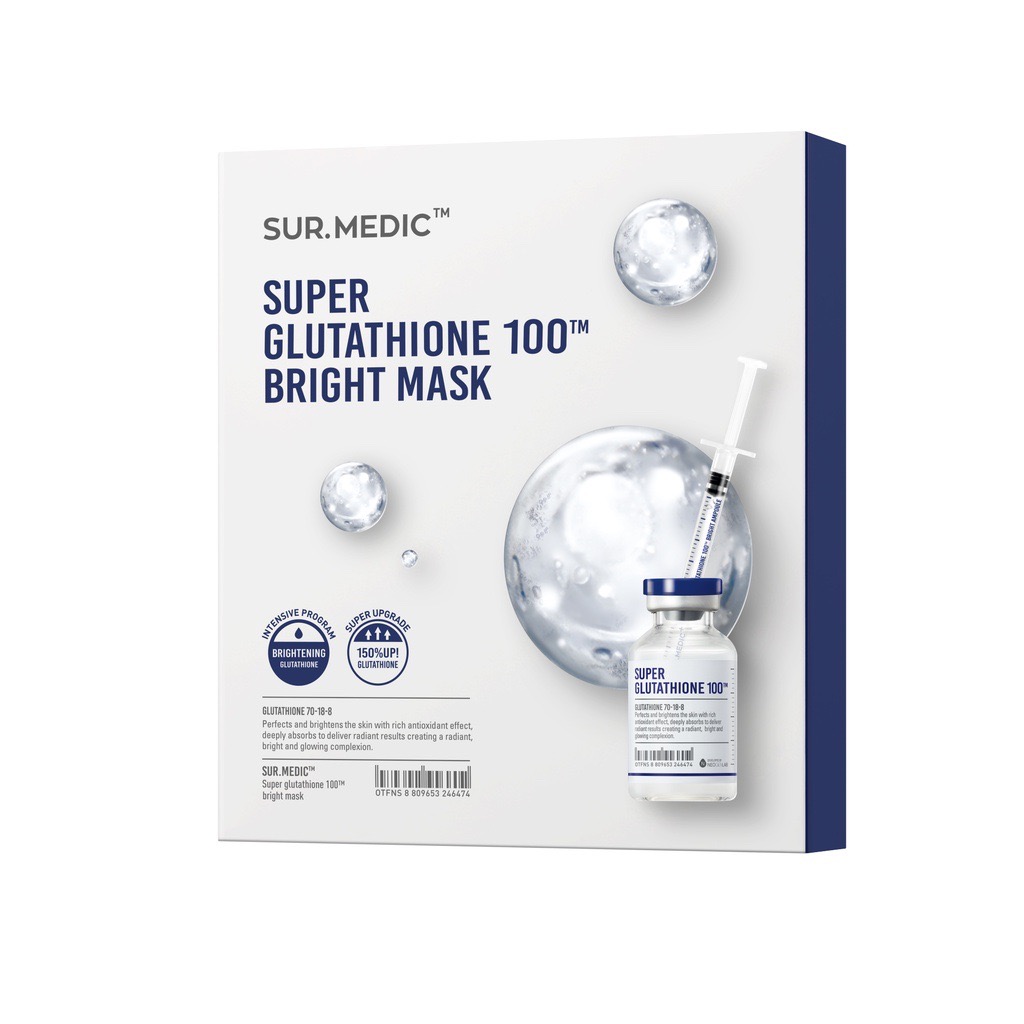 Mặt Nạ Dưỡng Trắng SUR.MEDIC Bright Glutathione Mask 30g