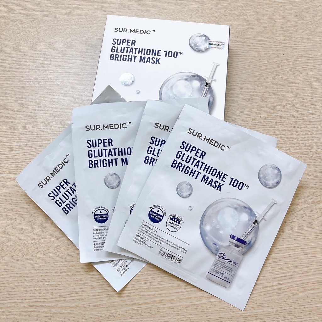 Mặt Nạ Dưỡng Trắng SUR.MEDIC Bright Glutathione Mask 30g