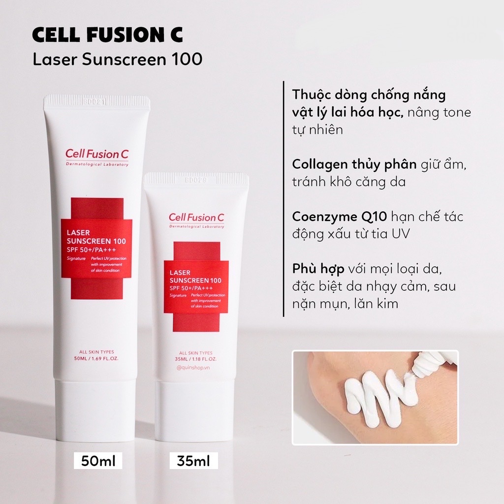 Kem chống nắng Cell Fusion C Laser / Clear / Toning Suncreen 50ml