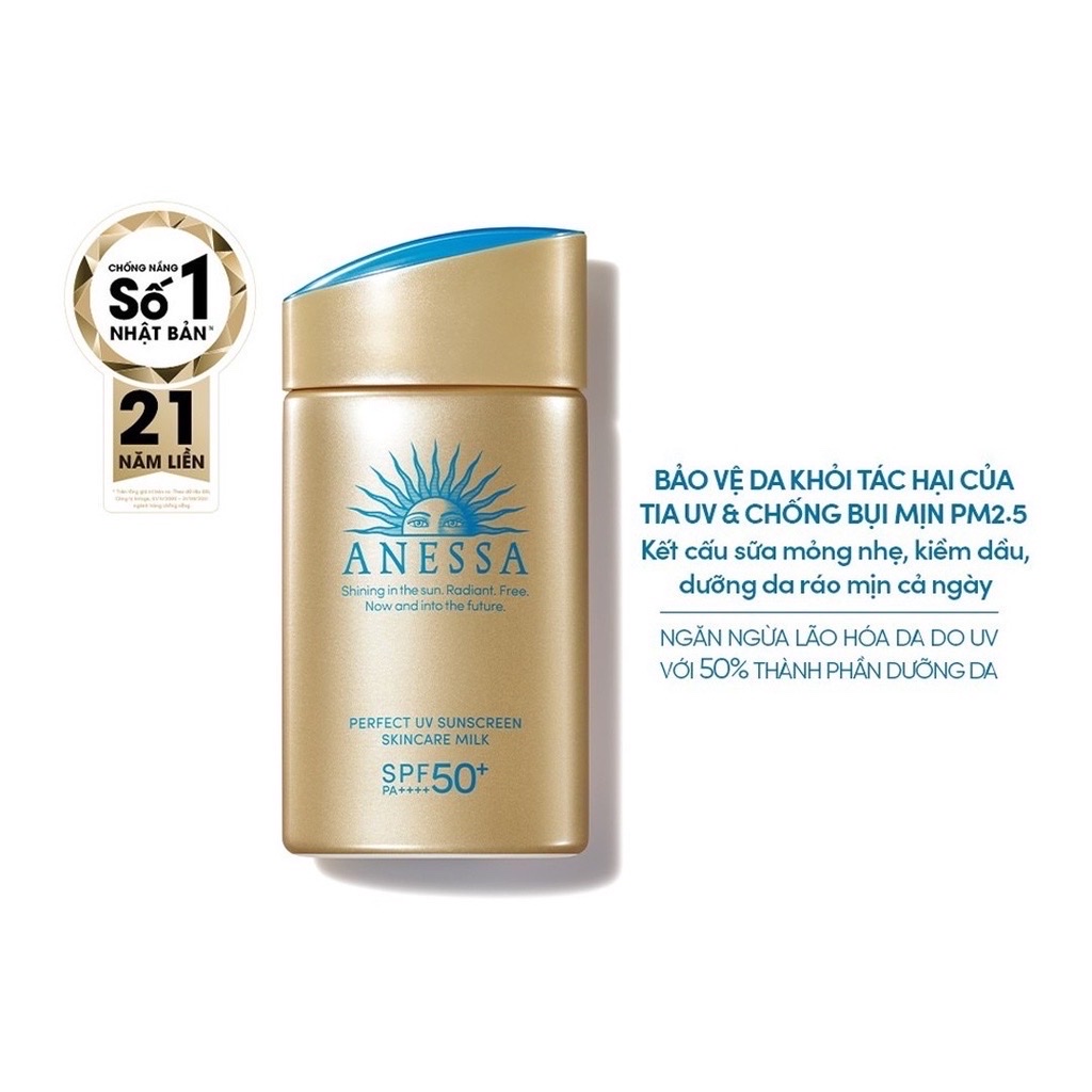Sữa Chống Nắng Dưỡng Da Anessa Perfect UV SPF50+/PA++++ 60ml