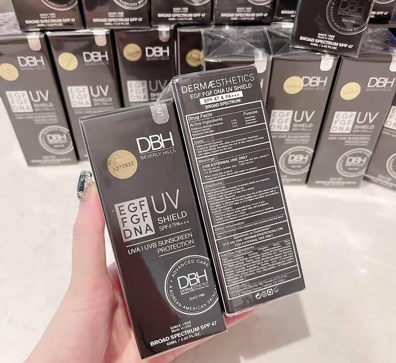 Kem chống nắng DBH 60ml SPF 50+ bản mỹ USA, ngăn ngừa lão hóa, nâng tông nhẹ