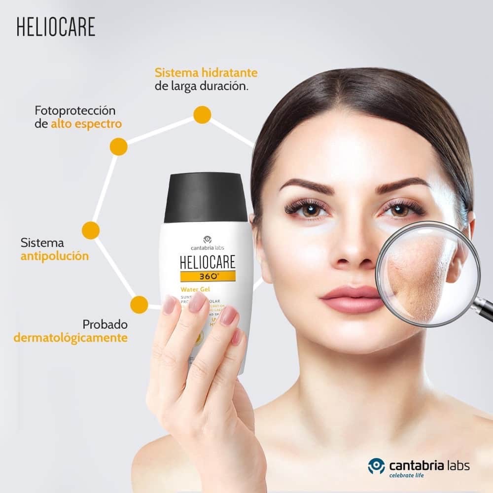 Kem Chống Nắng Giảm Mụn Heliocare 360° Water Gel Spf50+ 50ml Da Thường, Hỗ Hợp Và Da Dầu Nhờn