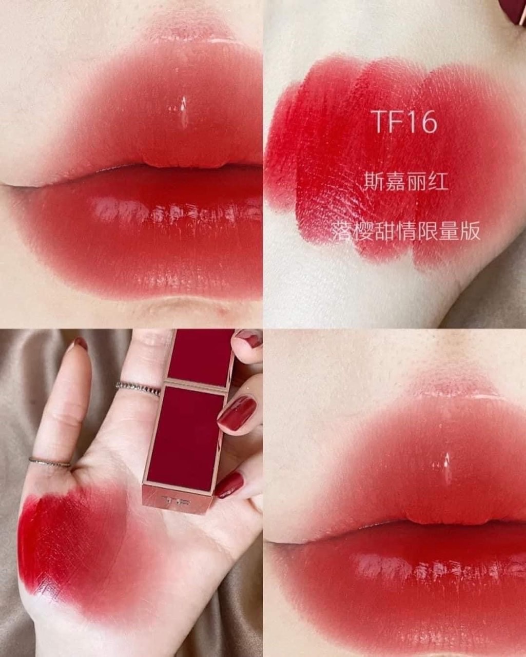 Son TF Scarlet Rouge vỏ đỏ limited màu 16