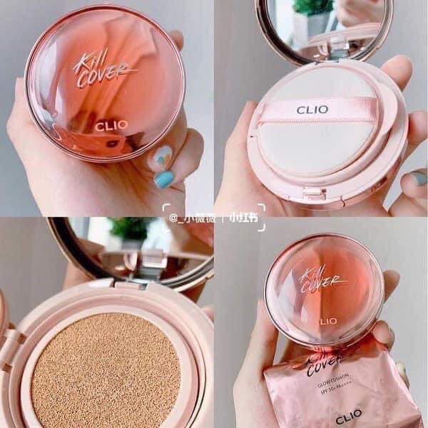 Phấn Nước Clio Kill Cover Glow Cushion SPF 50 + PA++++ ( Tặng Kèm Lõi )