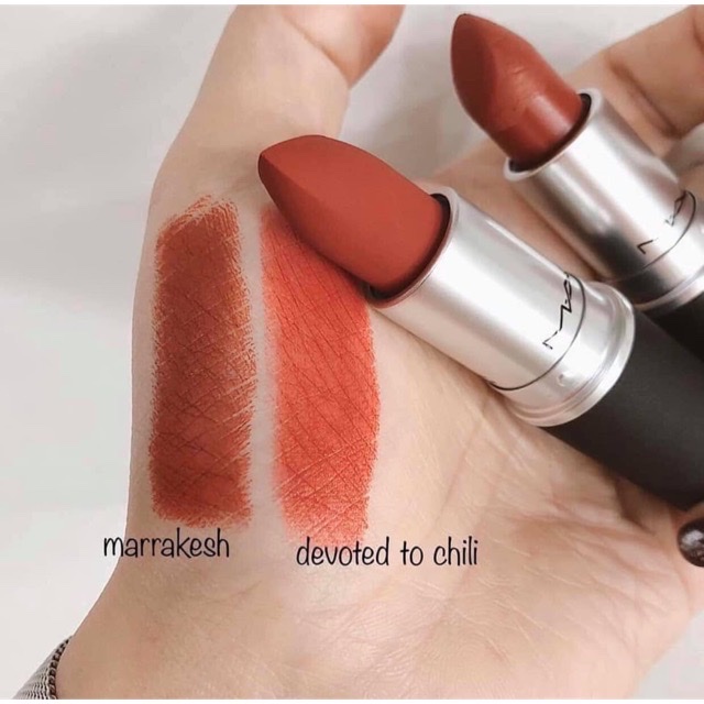 Son thỏi Mac Retro Matte Lipstick 646 Marrakesh 3g - Màu Đỏ Nâu Trầm