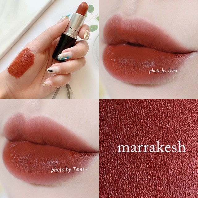 Son thỏi Mac Retro Matte Lipstick 646 Marrakesh 3g - Màu Đỏ Nâu Trầm