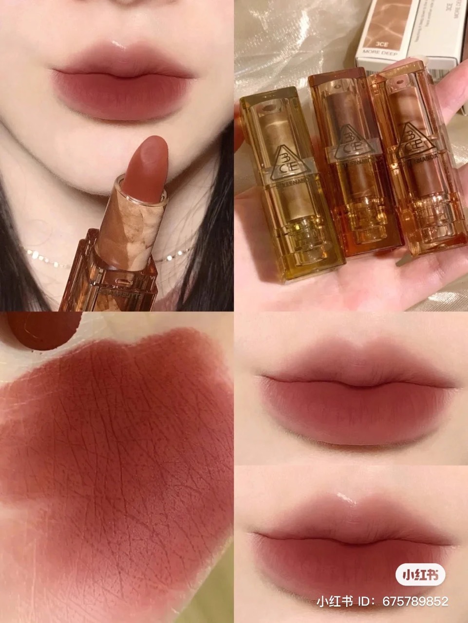 Son Thỏi 3CE Deep Under More Deep Lip Color Limited Màu Sensual Breeze & Eternal Warm
