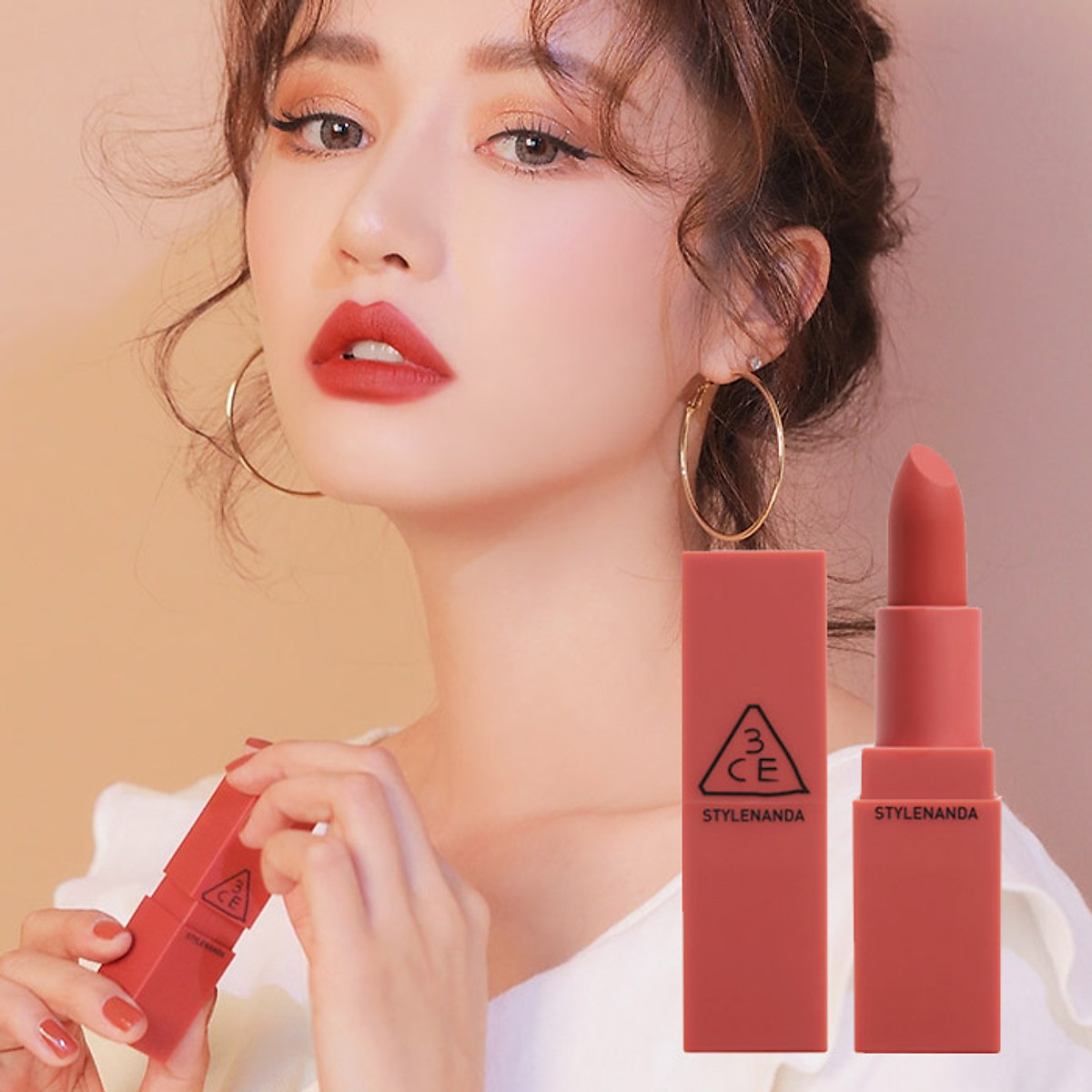 Son Thỏi Mịn Lì 3CE Mood Recipe Matte 221 Mellow Flower, 222 Step And Go 3.5g