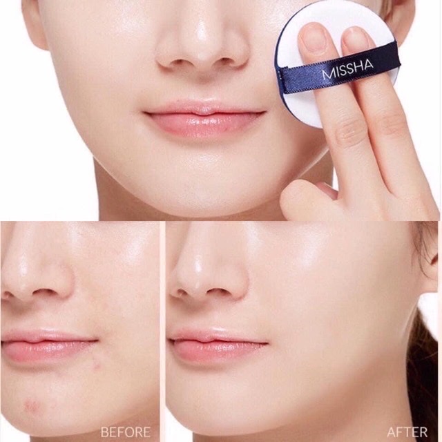 Phấn Nước Che Phủ Hoàn Hảo, Kiềm Dầu Tốt Missha Magic Cushion Cover Lasting SPF50+/PA+++ 15g ( hồng nhạt )