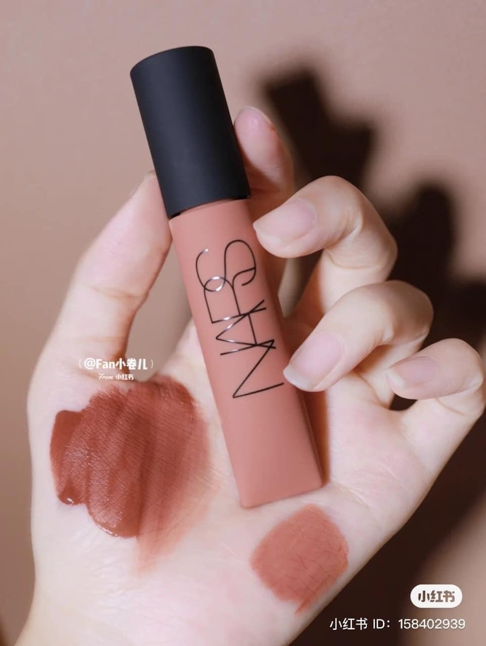 Son kem Nars Air Matte Lip Color Lose Control Morocco- Màu Cam Cháy,  Thrust - Màu Be Ấm 7.5 ML