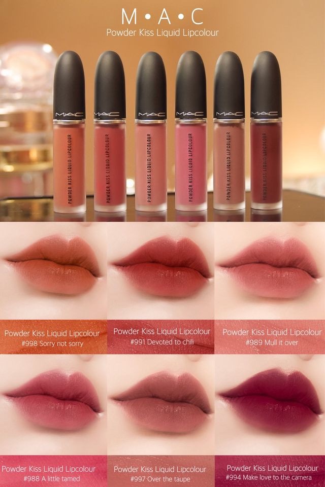 Son kem mac powder kiss liquid