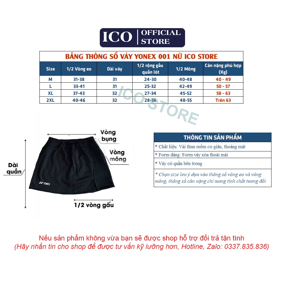 Váy cầu lông, Váy thể thao nữ 001