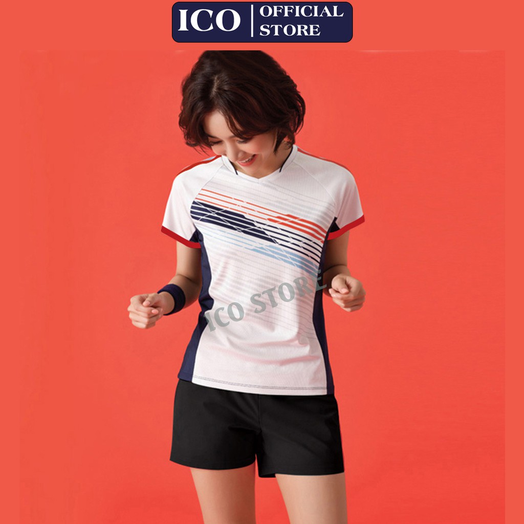 Áo cầu lông tennis nữ (Vải xịn thoáng mát)