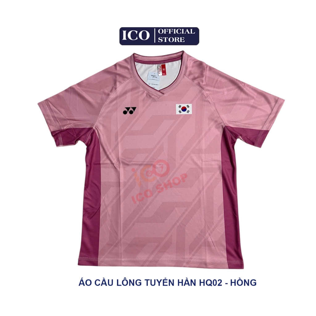 Áo cầu lông Tuyển Hàn Quốc 2025 - HQ02 Hồng