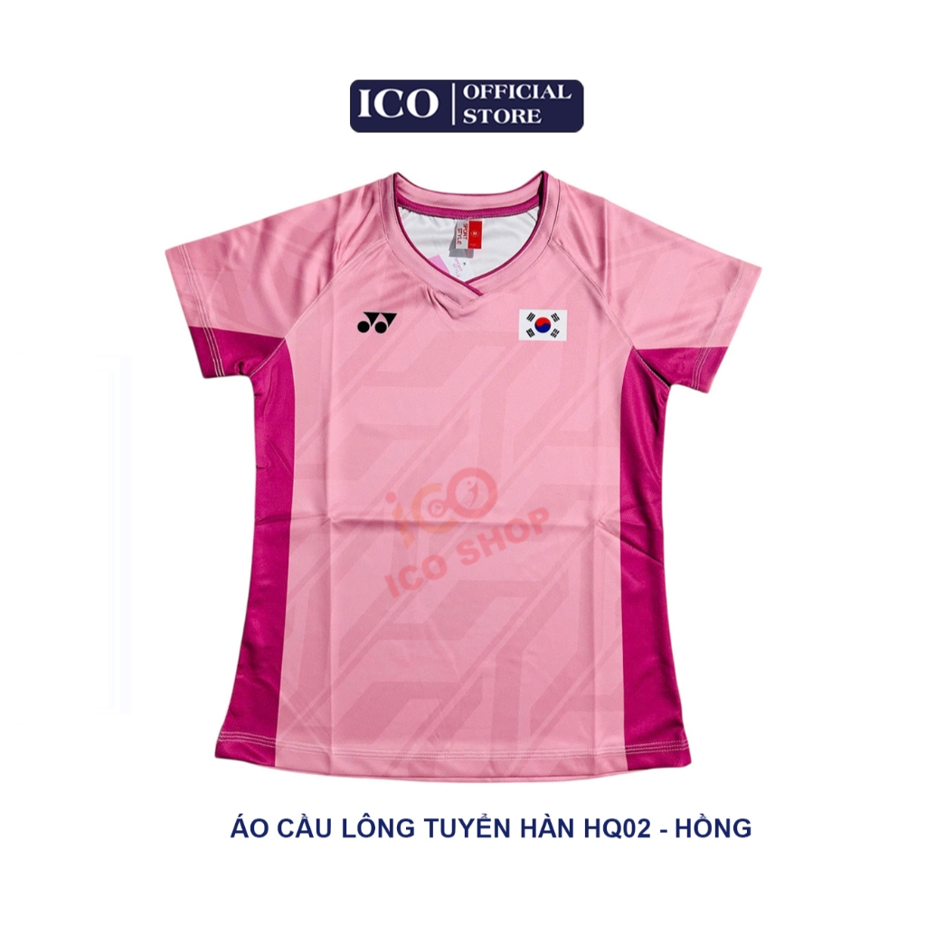 Áo cầu lông Tuyển Hàn Quốc 2025 - HQ02 Hồng