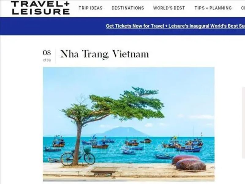Nha Trang trên tạp chí du lịch nổi tiếng Travel + Leisure (Mỹ)