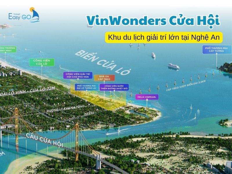 Vinwonders Cửa Hội la khu du lịch vui chơi, giải trí mới nhất tại Nghệ An 