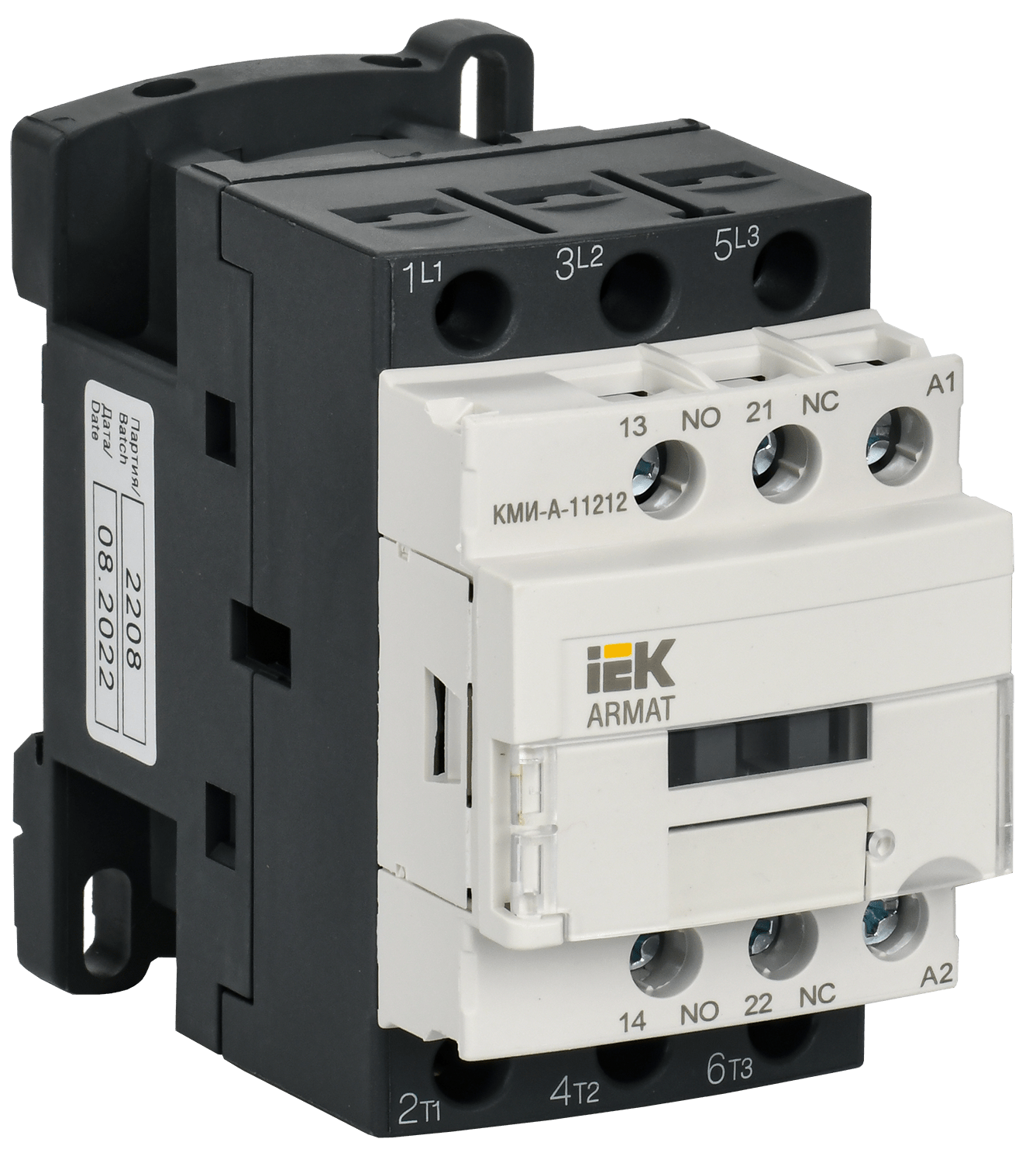KMI-A-11212 - Công tắc tơ ARMAT - 12A 230V/AC3 1NO/1NC IEK