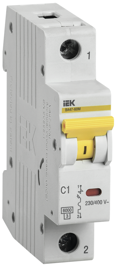 KARAT Công tắc tự động VA47-60M 1P C 50A 6kA IEK