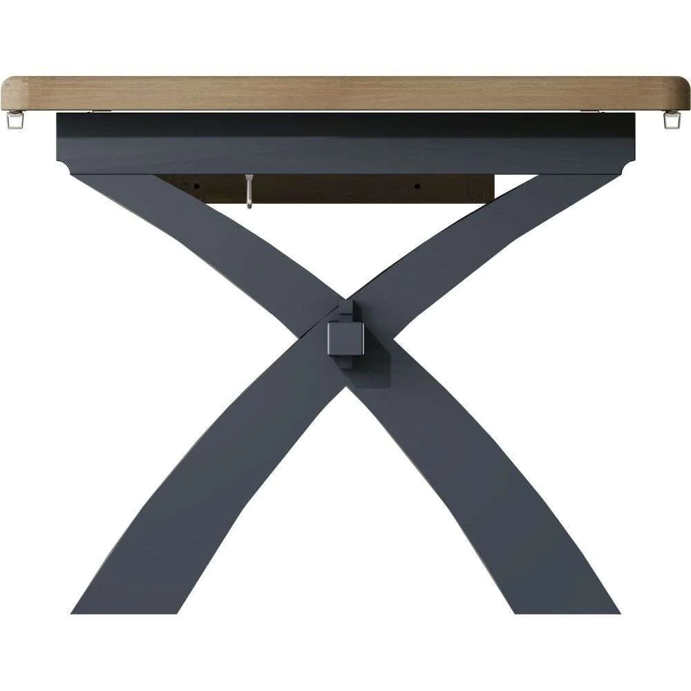 Bàn Ăn Mở Rộng DG-HOP25BET-B Gỗ Sồi, Kích Thước 2.5m-3.0m (2.5M Cross Legged Dining Table)