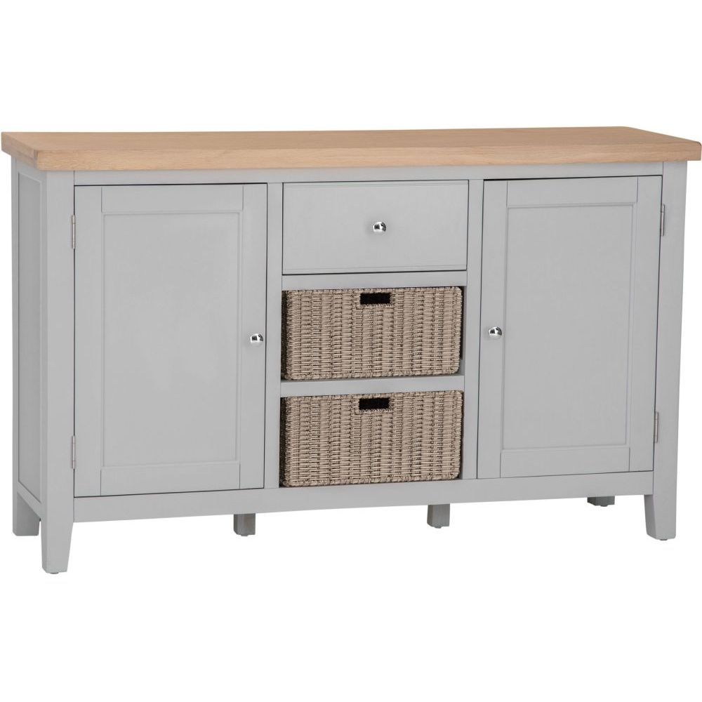 Tủ Sideboard Lớn Có 2 Giỏ Cói  EA-LS (Large sideboard)