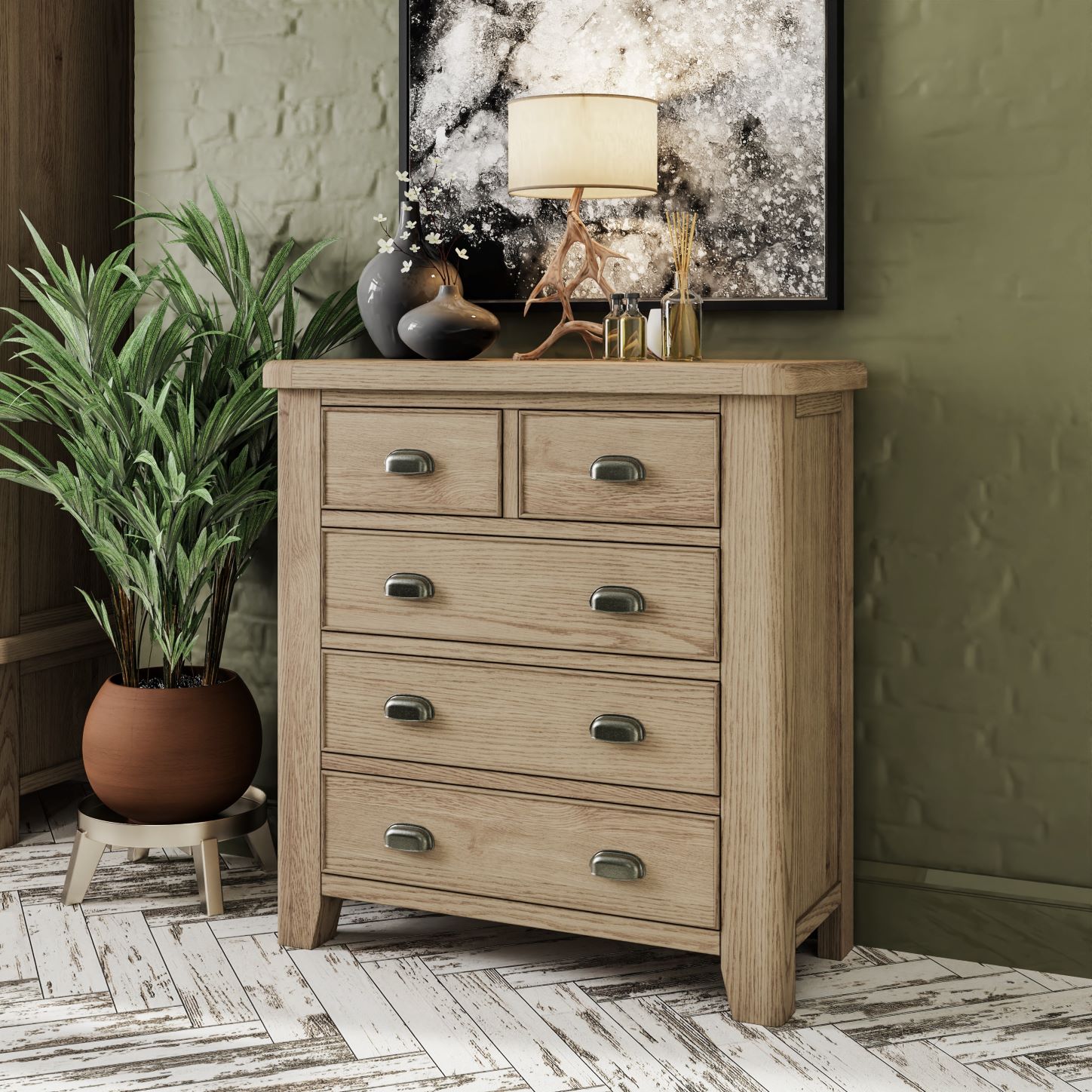 Tủ Có Hộc Kéo HO-2O3 (2 Over 3 Chest Of Drawers)