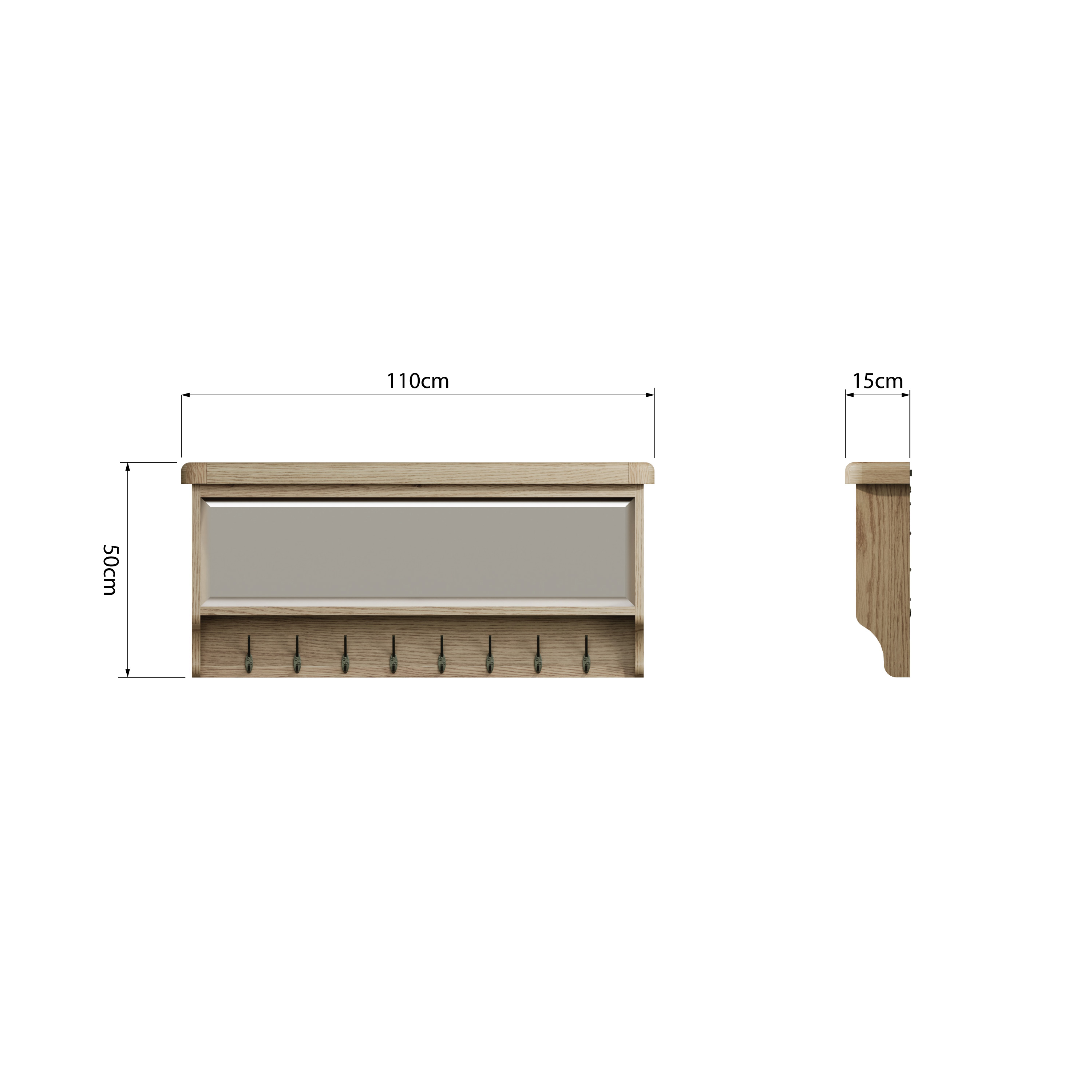 Giá Treo Đồ Có Gương HO-HBT (Hall Bench Top)