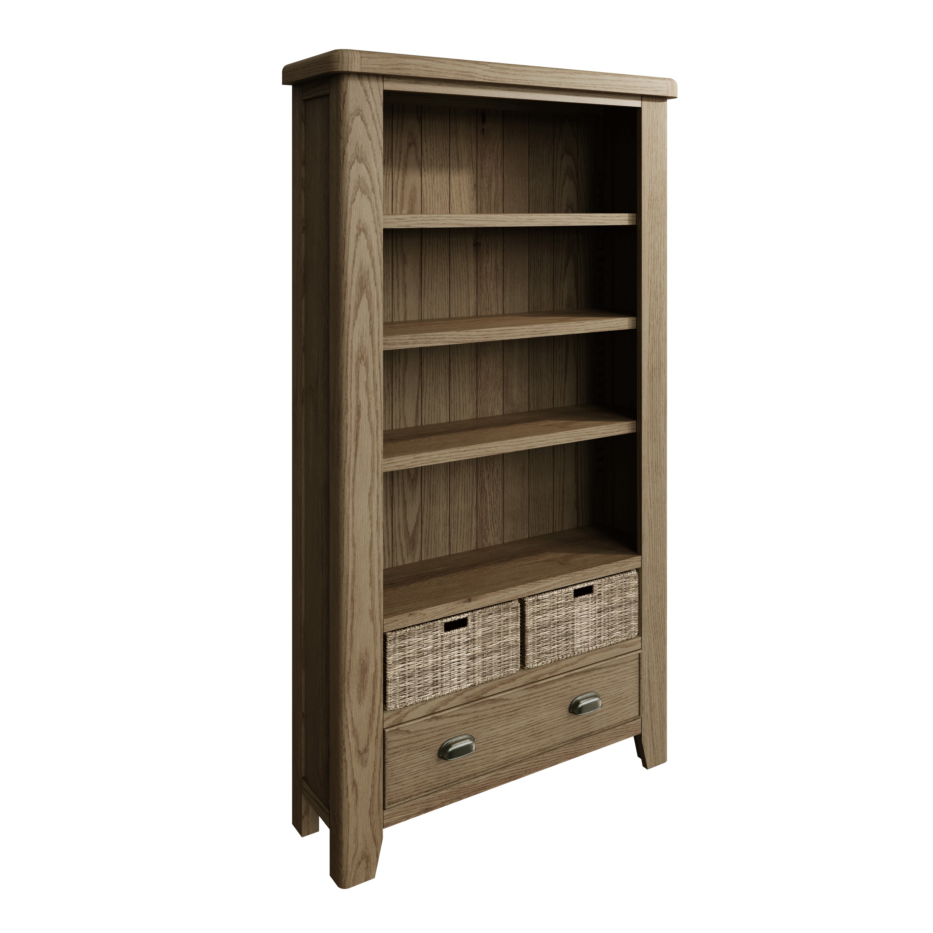 Tủ Sách Có Giỏ Cói HO-LBC (Large Bookcase)