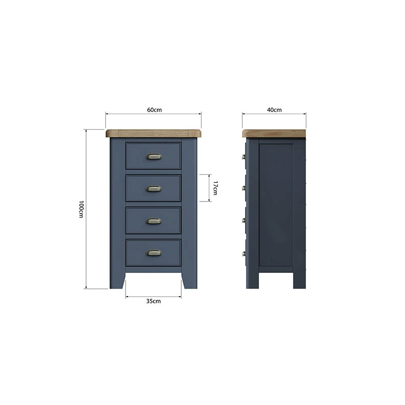 Tủ 4 Hộc Kéo HOP-4DC-B (4 Drawer Chest)