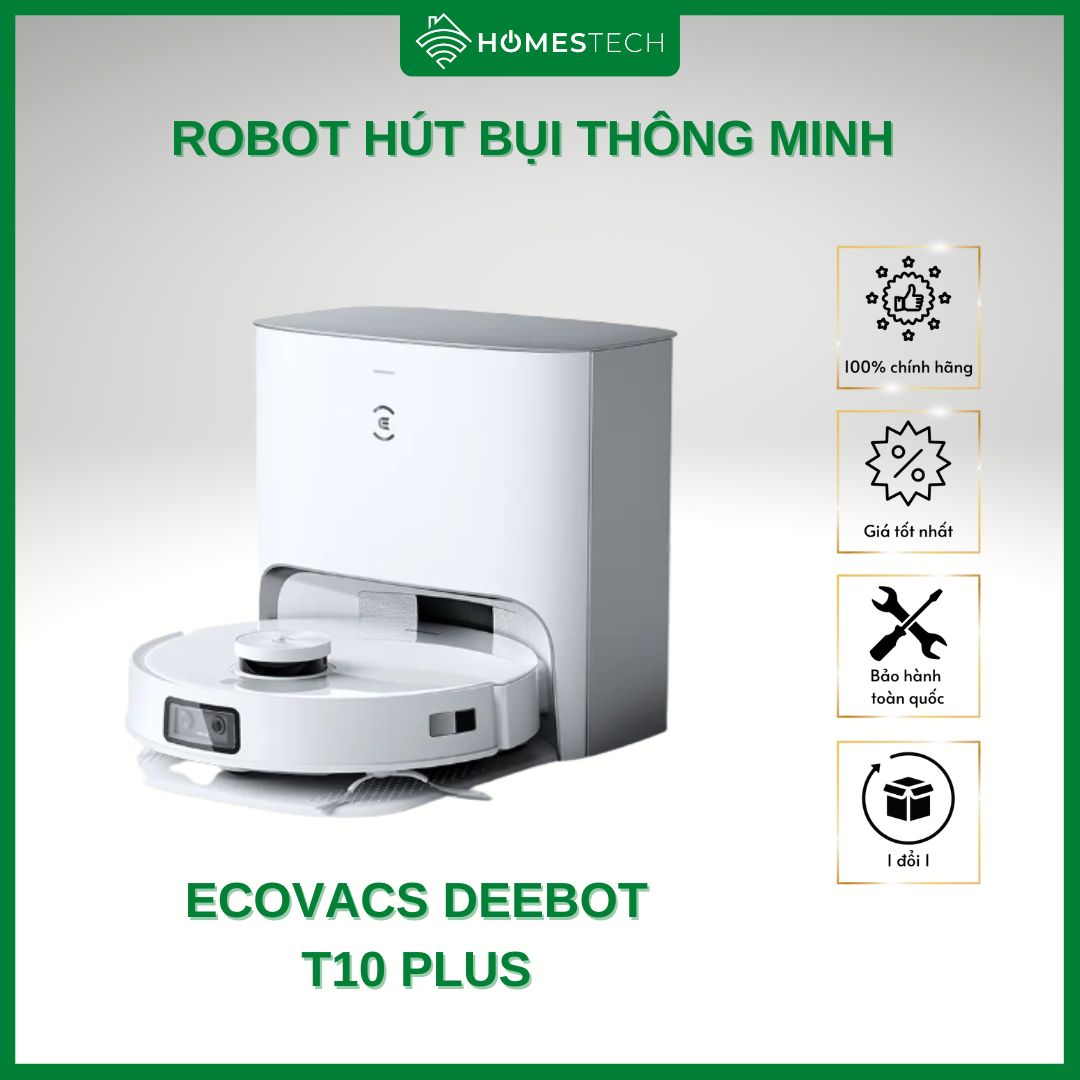 Ecovacs Deebot T10 Plus I Hàng chính hãng Giá tốt