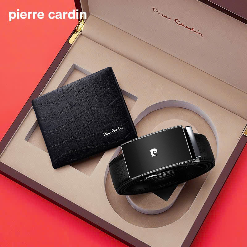 Bộ ví Pierre Cardin PC005 và thắt lưng nhiều mẫu (hộp gỗ)