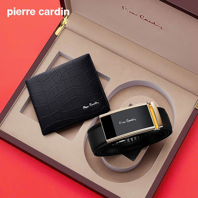 Bộ ví Pierre Cardin PC005 và thắt lưng nhiều mẫu (hộp gỗ)