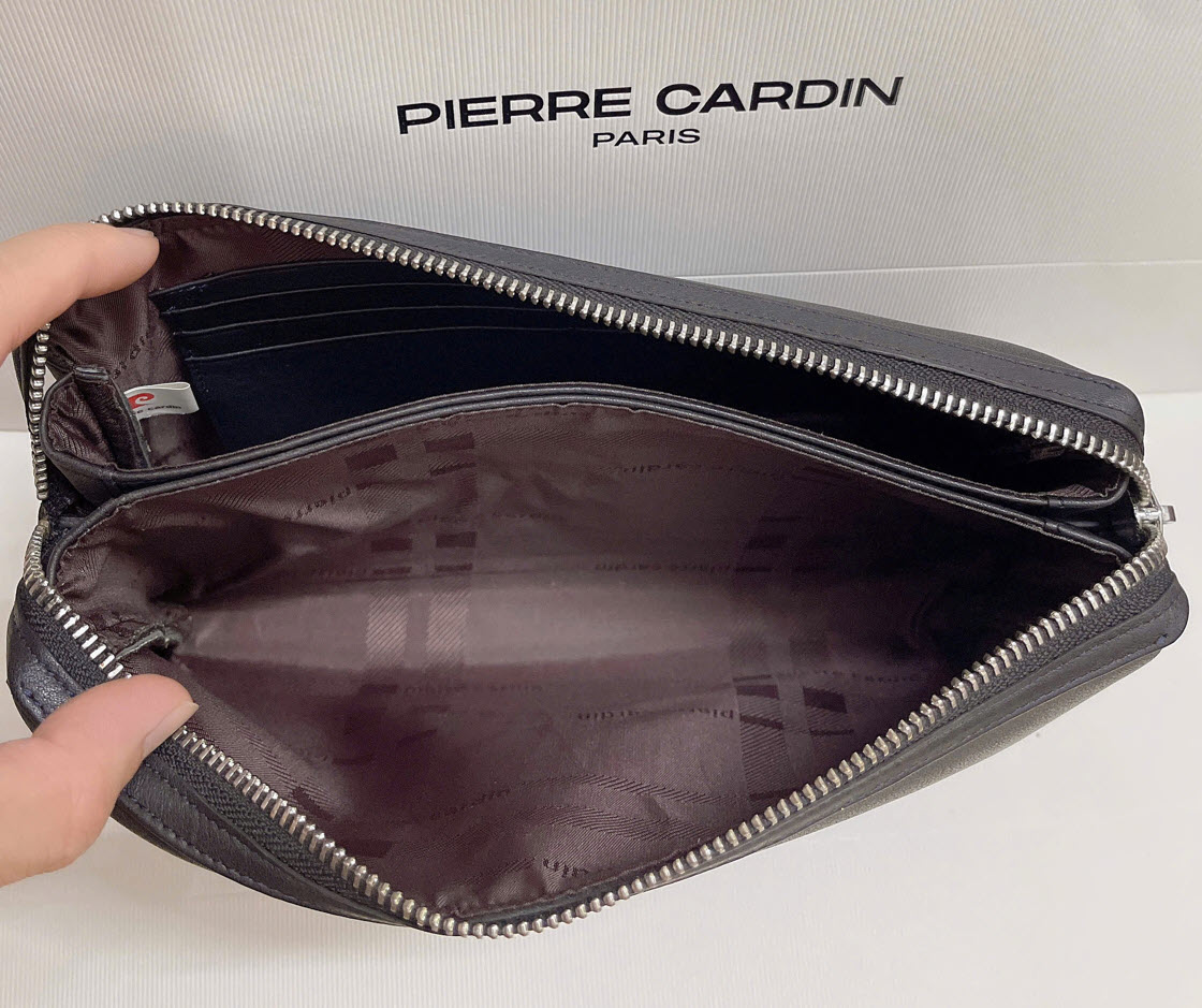 Ví da cầm tay Pierre Cardin PIE0011 (khóa kéo)