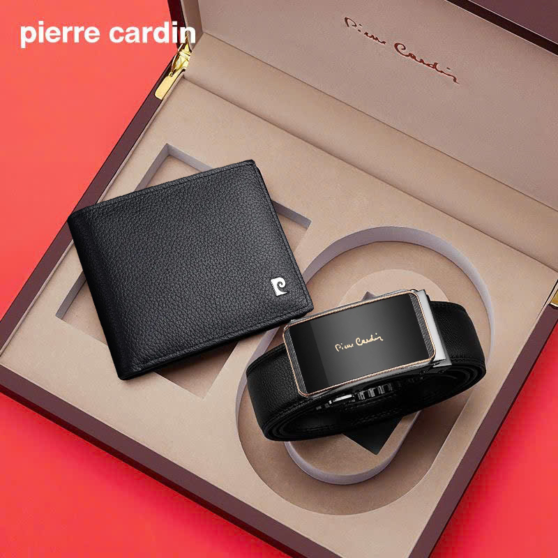Bộ ví Pierre Cardin PC006 và thắt lưng nhiều mẫu (hộp gỗ)