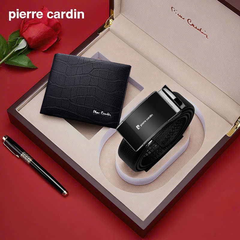 Bộ ví Pierre Cardin PC005 và thắt lưng nhiều mẫu (hộp gỗ)
