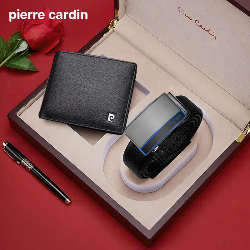 Bộ ví Pierre Cardin PC006 và thắt lưng nhiều mẫu (hộp gỗ)